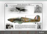 Nástenný kalendár 2022 - LETADLA &amp; PILOTI 312, PERUTE RAF