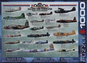 Puzzle 1000: Bombardéry II. svetovej vojny (Allied Air Command WWII Bombers)