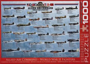 Puzzle 1000: Stíhačky II. svetovej vojny (Allied Air Command WWII Fighters)