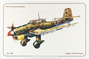 Junkers Ju-87 B Stuka - ALUMCARD