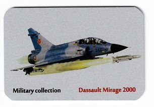 Kovová magnetka - Motív Military collection - Dassault Mirage 2000