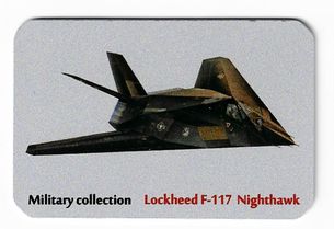 Kovová magnetka - Motív Military collection - Lockheed F-117 Nighthawk