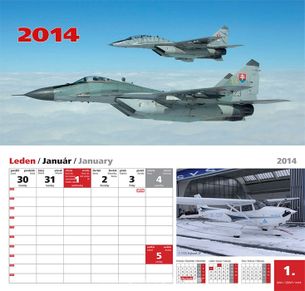 Stolový letecký kalendár 2014