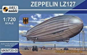 Zeppelin LZ127 Graf Zeppelin (plastová stavebnica, mierka 1/720)